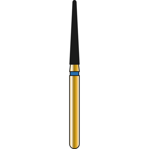 DIATECH diamanter G856L 5 stk. blå medium (M), FG, figur 199 kjegle rund lang, 10 mm, ISO 016
