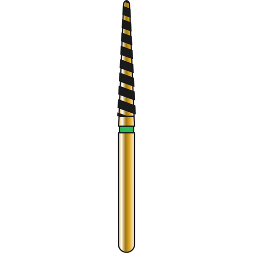 DIATECH diamanter G856LT 5 stk. grønn grov (C), FG, figur 199 kjegle avrundet lang, 11 mm, ISO 018