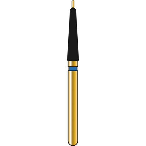 DIATECH diamanter G856P 5 stk. blå medium (M), FG, figur 508 rund kjegle med pinne, 8 mm, ISO 018