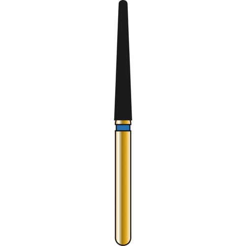 DIATECH diamanter G856XL 5 stk. blå medium (M), FG, figur 200 konisk avrundet ekstra lang, 12 mm, ISO 018