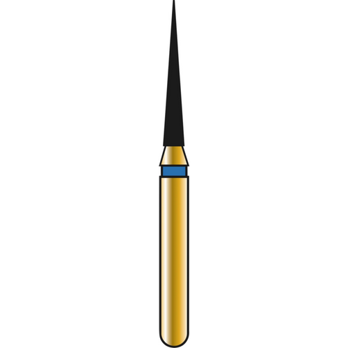 DIATECH diamanter G858 5 stk blå medium (M), FGSS, figur 165 kjegle spiss, 8 mm, ISO 012
