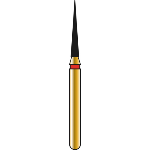 DIATECH diamanter G858 5 stk. rød fin (F), FG, figur 165 spiss kjegle, 8 mm, ISO 012