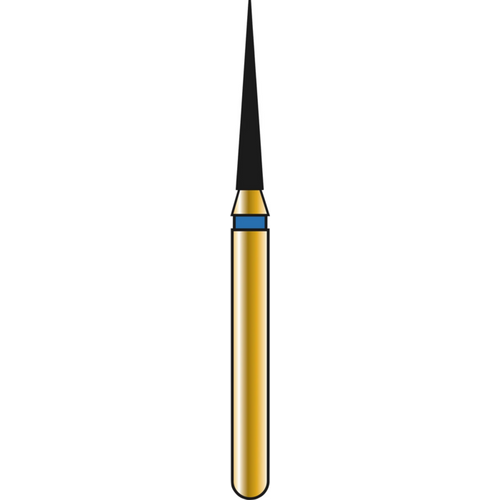 DIATECH diamanter G858 5 stk. blå medium (M), FG, figur 165 konisk spiss, 8 mm, ISO 012