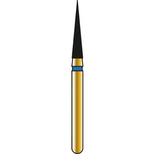 DIATECH diamanter G858 5 stk blå medium (M), FG, figur 165 kjegle spiss, 8 mm, ISO 016