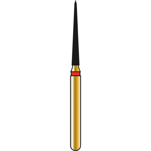 DIATECH diamanter G859 5 stk. rød fin (F), FG, figur 166 konisk konus, 10 mm, ISO 012
