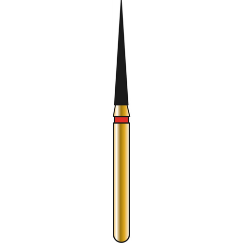 DIATECH diamanter G859 50 stk. rød fin (F), FG, fasong 166 kjegle spiss, 10 mm, ISO 014
