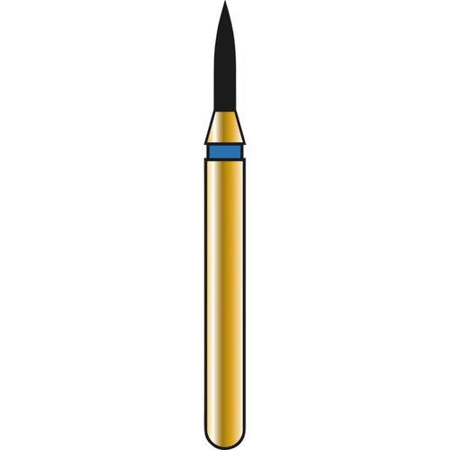 DIATECH diamanter G860 5 stk. blå medium (M), FG, fasong 245 flamme, 4 mm, ISO 010