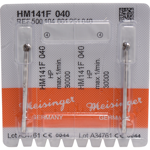 Kirurgiske HM-bor HM 141 2 stk. rød fin, HP, figur 001, ISO 040