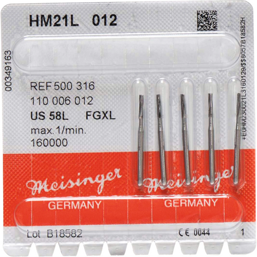 Hardmetallbor 21L 5 FGXL, fasong 110, 6,3 mm, ISO 012