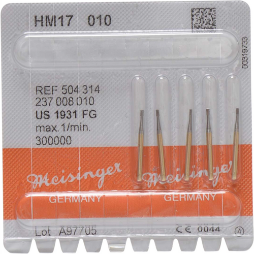 Kronesplitter HM 17 5 kryssfortannede, FG, fasong 237, 1,7 mm, ISO 010