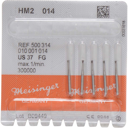 Hardmetallbor 2 5 FG, figur 010, 1,4 mm, ISO 014