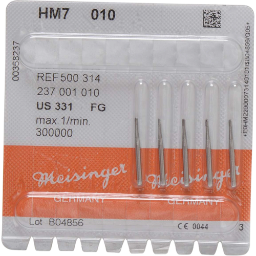 Hardmetallbor 7 5 FG, fasong 237, 2 mm, ISO 010