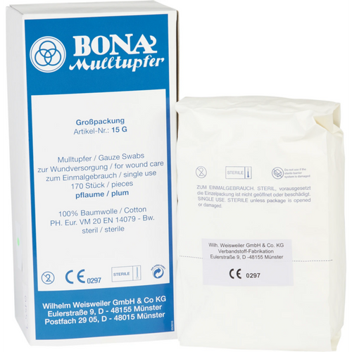 BONA gasbindtupfere stor pakke 170 stk. plum