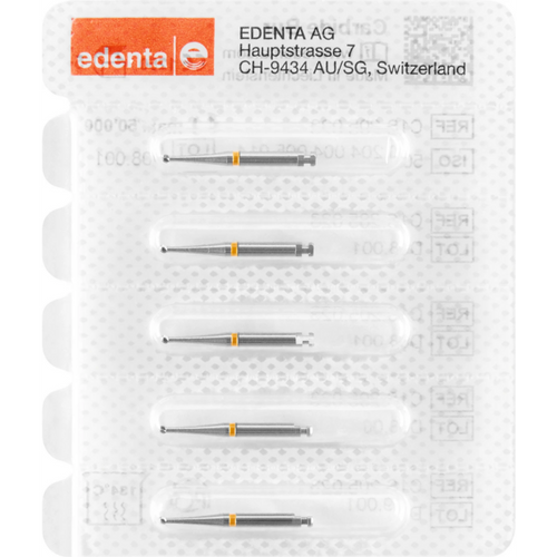 Hardmetallbor C1SDR 5 stk. rød RA, figur 004, ISO 014