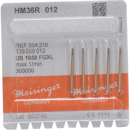 Kronesplitter HM 36R 5 krysskutt, FG XL, fasong 139, 4 mm, ISO 012