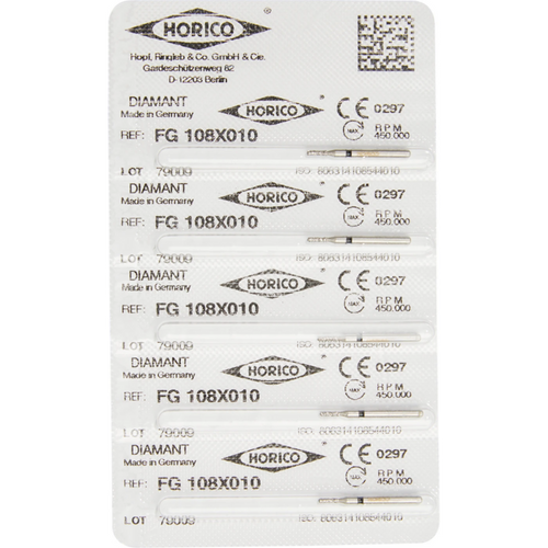 Kronesplitter 108X 5 stk. svart grov, FG, fasong 108, 3 mm, ISO 010