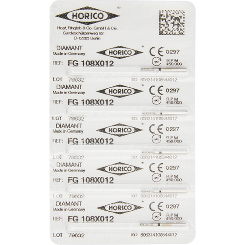 Kronesplitter 108X 5 stk. svart grov, FG, figur 108, 3 mm, ISO 012