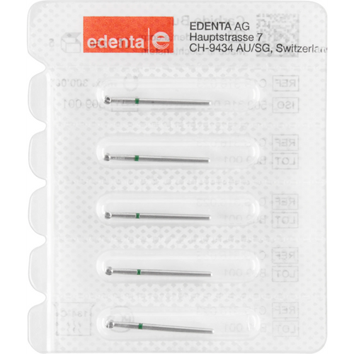 Hardmetallbor C1S 5 stk. grønn, FGXL, figur 001, ISO 023