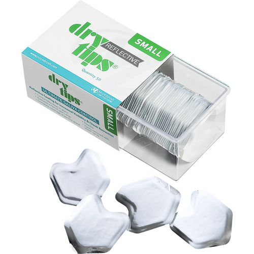 Reflective DryTips 50 stk. sølv, liten