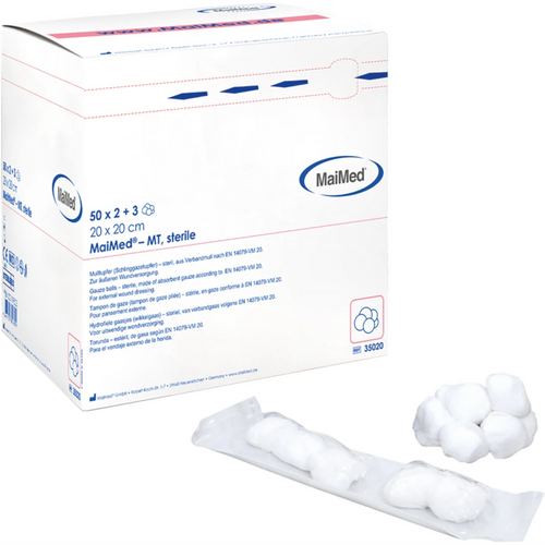 MaiMed-MT gaskompresser 250 stk sterile, 20 x 20 cm