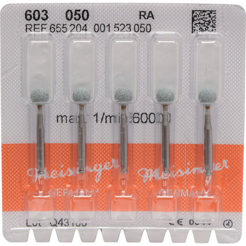 Keramisk stein 603 5 stk. grønn medium, RA, figur 001, ISO 050