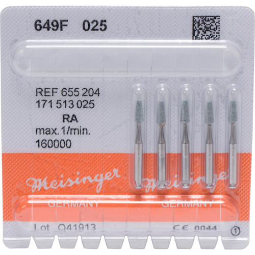 Keramiske stein 649 5 stk. grønn fin, RA, fasong 171, 6 mm, ISO 025