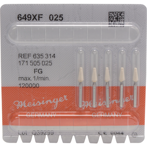 Keramiske stein 649 5 stk. hvite ekstra fine, FG, fasong 171, 6 mm, ISO 025