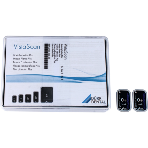 VistaScan Plus fosforplater 2 bildeplater størrelse 0, (2 x 3 cm)