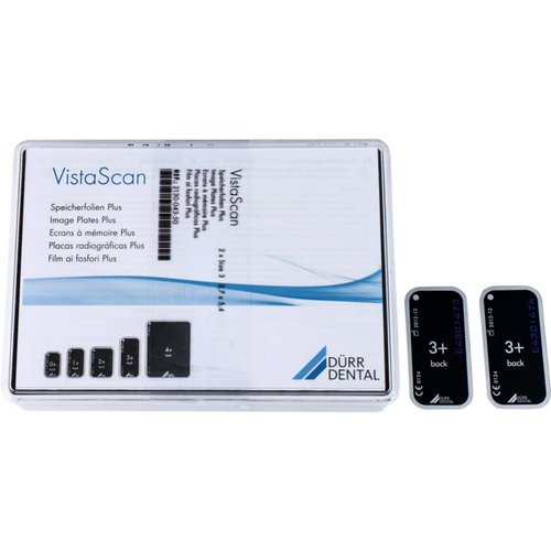 VistaScan Plus fosforplater 2 bildeplater størrelse 3, (2,7 x 5,4 cm)