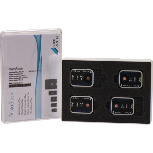 VistaScan Plus fosforplater 4 bildeplater ID størrelse 2, (3 x 4 cm)