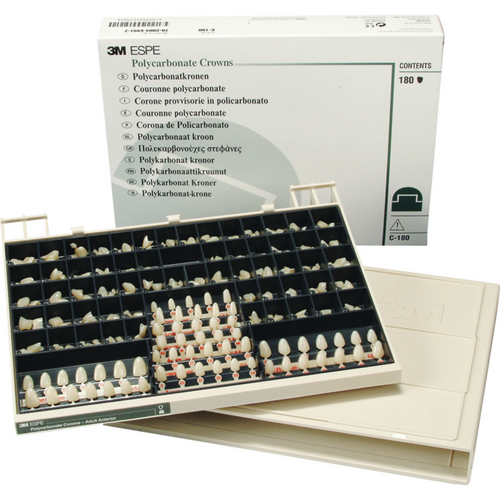 Polykarbonat kroner intro Kit 180 stk. assortert