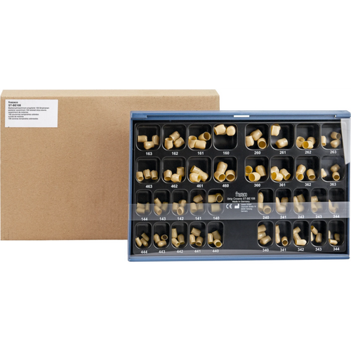 Strip kroner Color assortert 108 molarkroner
