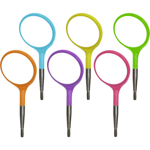 Crystal HD munnspeil 12 lystilpassede, størrelse 5,  24 mm