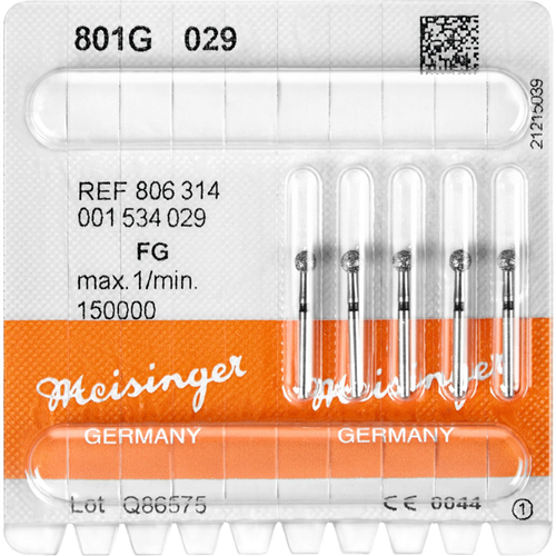 Diamant 801 5 stk grønn grov, FG, fasong 001 rund, ISO 029