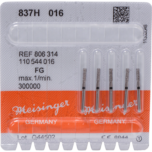 Diamant 837 5 stk. svart supergrov, FG, figur 110 sylinder, 6 mm, ISO 016