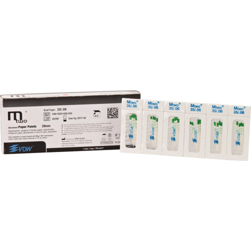 Mtwo paperpoints 144 stk. 29 mm, Taper.06, ISO 035