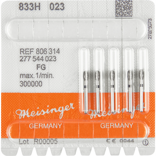 Diamant 833 5 stk. svart supergrov, FG, figur 277 egg, 4,2 mm, ISO 023