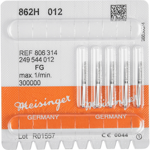 Diamant 862 5 stk. sorte ekstra grove, FG, figur 249 flamme, 8 mm, ISO 012