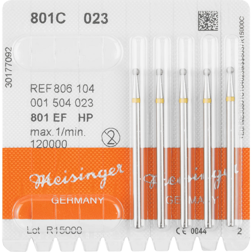 Diamant 801 5 stk. gul ekstra fin, HP, fasong 001 rund, ISO 023