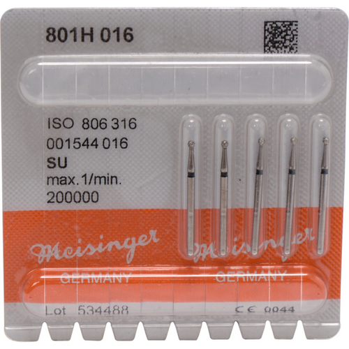 Diamant 801 5 stk. svart supergrov, FG XL, fasong 001 rund, ISO 016