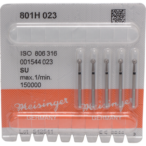 Diamant 801 5 stk. svart supergrov, FG XL, fasong 001 rund, ISO 023
