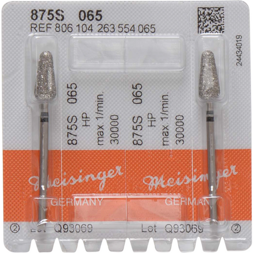 Diamant 875 2 stk. sorte supergrov, HP, fasong 260 konisk rund, 12 mm, ISO 065