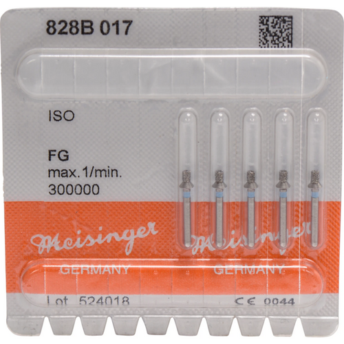 Occlusal Reduction 828 5 stk blå, FG, figur 828, 2,2 mm, ISO 017