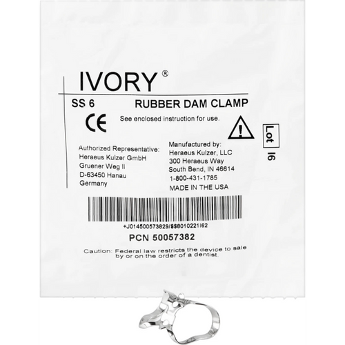 Kofferdamklammer stk. SS 6