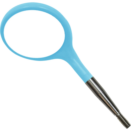 Crystal HD munnspeil 12 stk. størrelse 4, 22 mm, neonblå