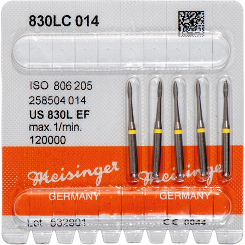 Diamant 830 5 stk. gul ekstra fin, RA L, fasong 258, ISO 014