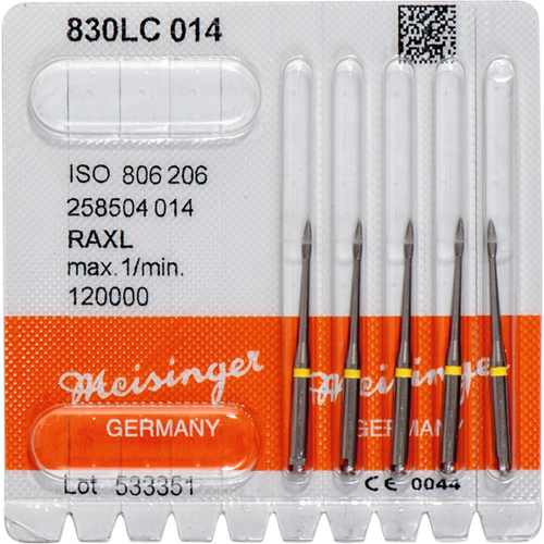 Diamant 830 5 stk. gul ekstra fin, RA XL, figur 258, ISO 014
