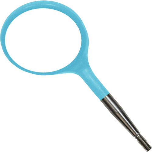 Crystal HD munnspeil 12 stk. størrelse 5, 24 mm, neonblå