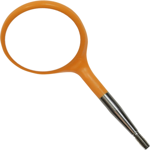 Crystal HD munnspeil 12 stk. størrelse 5, 24 mm, neonoransje