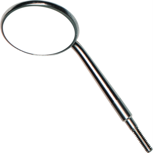 Crystal HD munnspeil i rustfritt stål 12 stk. størrelse 5, 24 mm